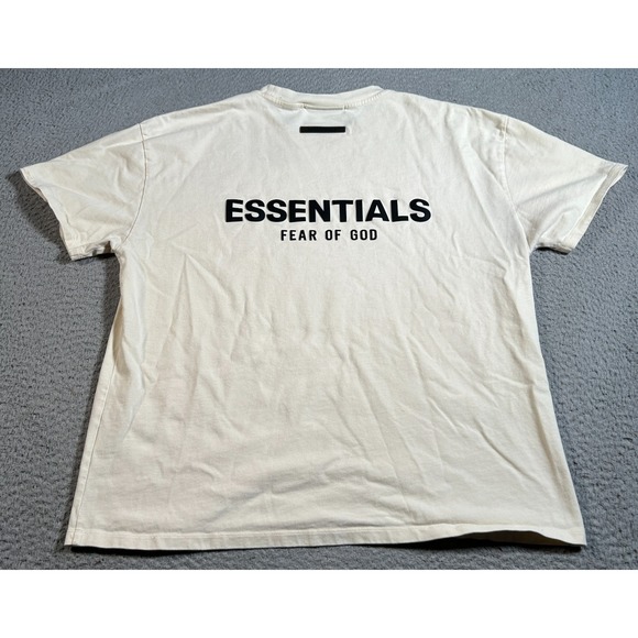 Fear of God Other - Fear Of God Essentials Shirt Men Large Beige Spellout Graphic Casual Crew Neck